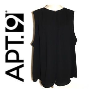 Apt. 9 Black Sleeveless Blouse